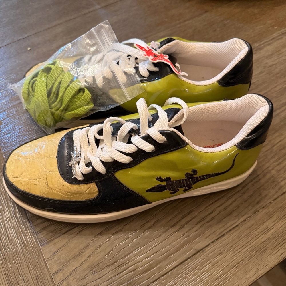 Slick Exotica Men’s Croc Crocodile Alligator Shoes Sneakers Size 9 - Picture 6 of 13